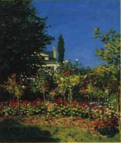 Claude Monet Flowering Garden Spain oil painting art